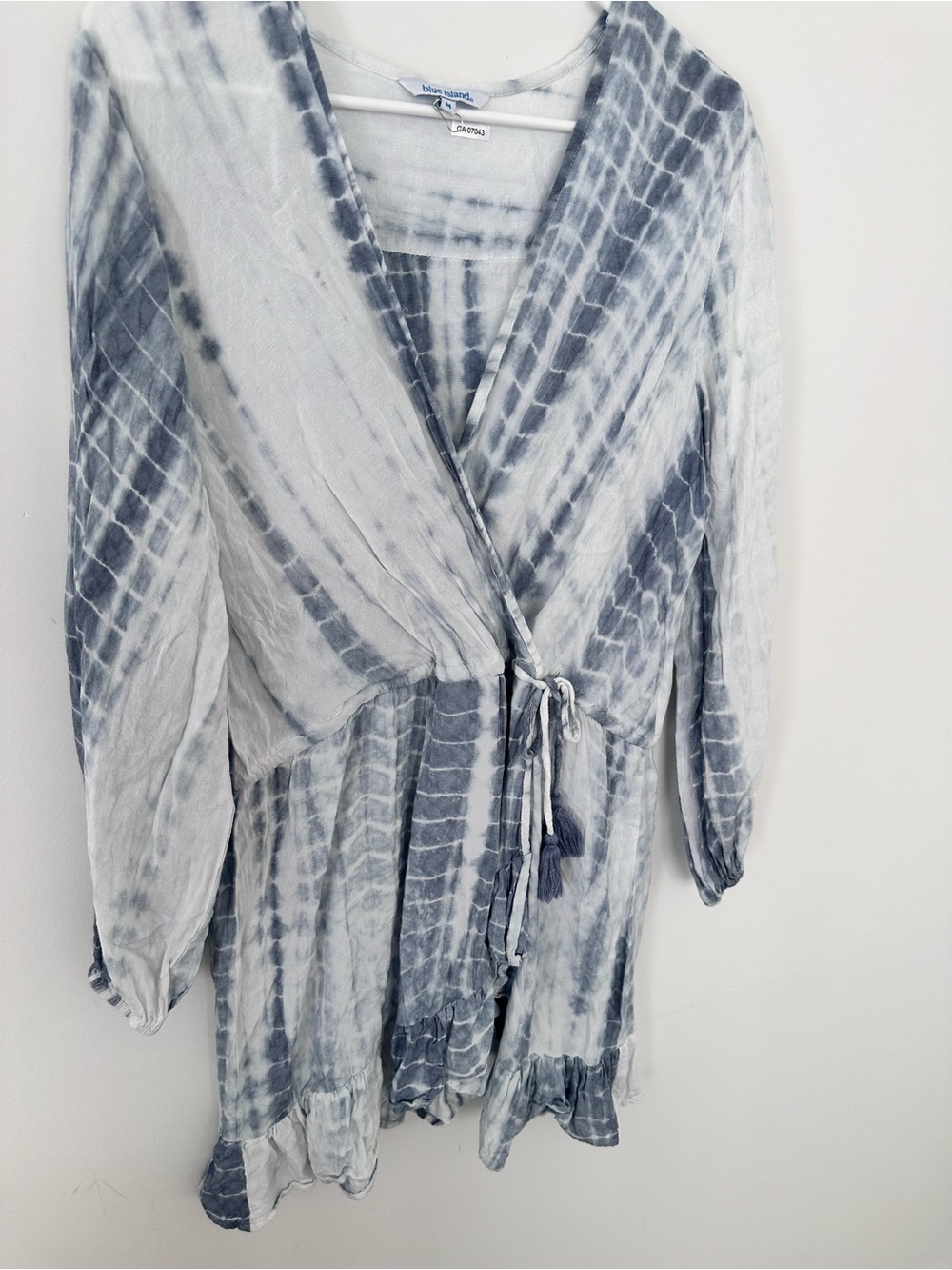 Blue Island Blue & White Tie-Dye Dress | Size Medium - Picture 3 of 14